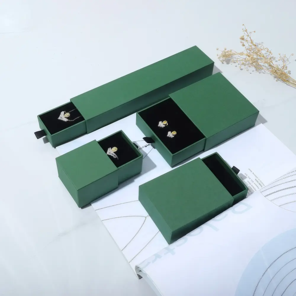 Color Paper Jewelry Box Set for Retail & Gift Packaging - Image 3