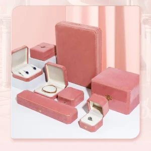 Color Velvet Jewelry Box Set for Luxury Jewelry Packaging - Image 3