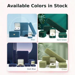 Color Velvet Jewelry Box Set for Luxury Jewelry Packaging - Image 5