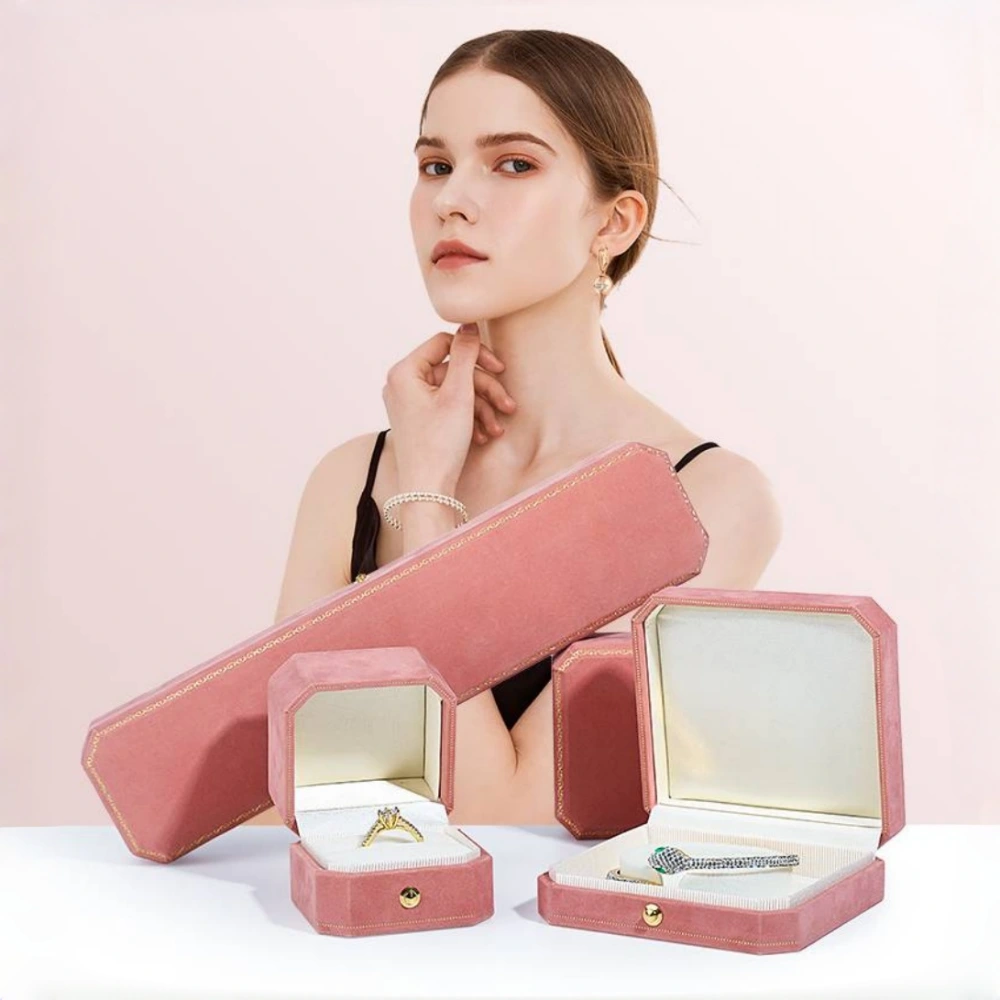 Color Velvet Jewelry Box Set for Luxury Jewelry Packaging - Image 2