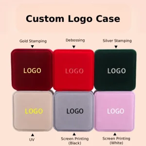 Custom Color Velvet Jewelry Box Set for Branded Packaging - Image 4