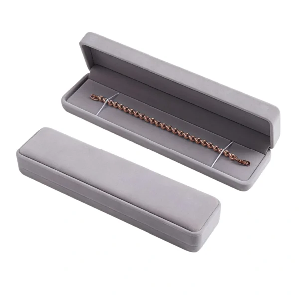 Custom Color Velvet Necklace Box for Elegant Brand Packaging