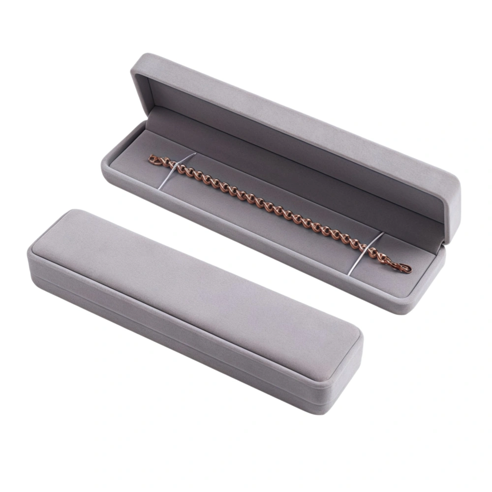 Custom Color Velvet Necklace Box for Elegant Brand Packaging - Image 1