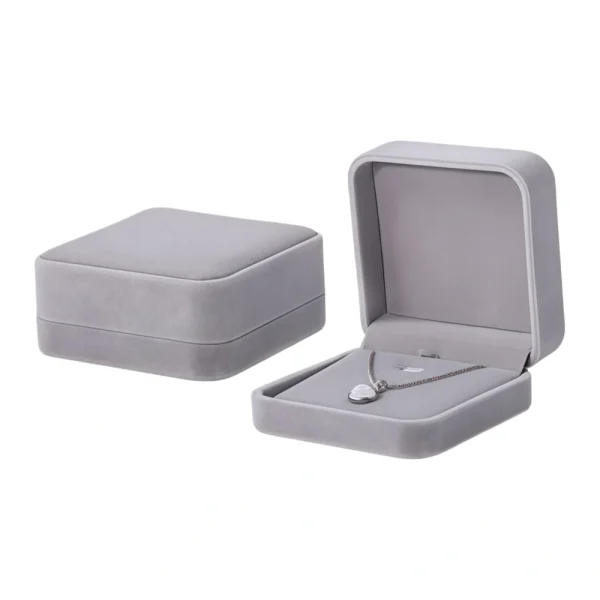 Elegant Custom Color Velvet Pendant Box for Elegant Brand Packaging