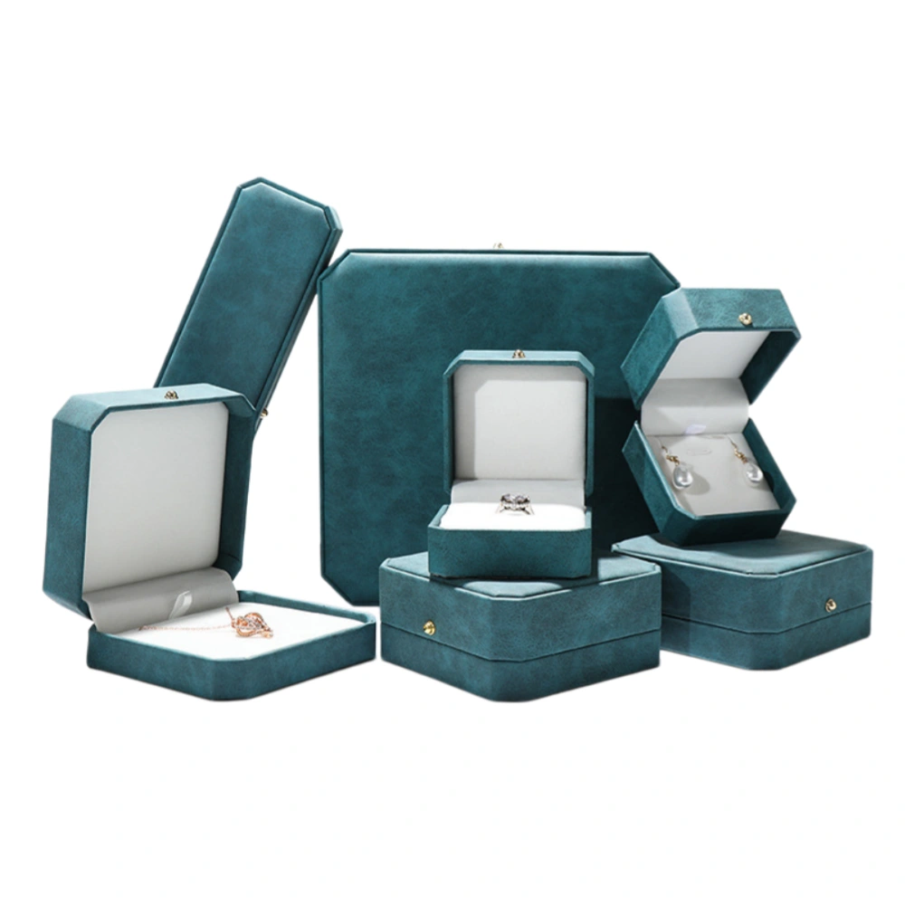 Custom Logo Color Velvet Jewelry Box Set for Brand Packaging - Image 1