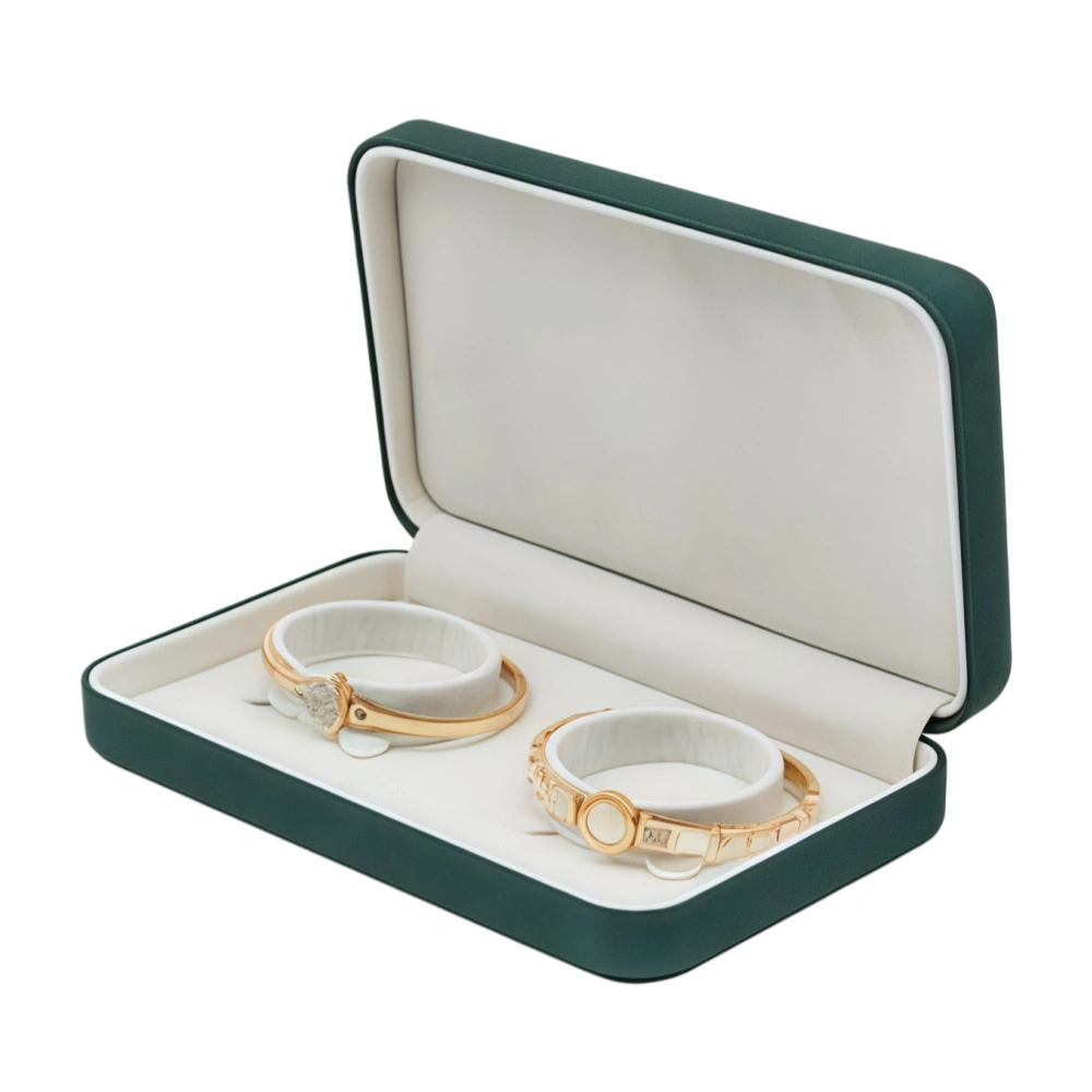 Custom Luxury PU Leather Bracelet & Bangle Box for 1 or 2 Pieces - Image 2