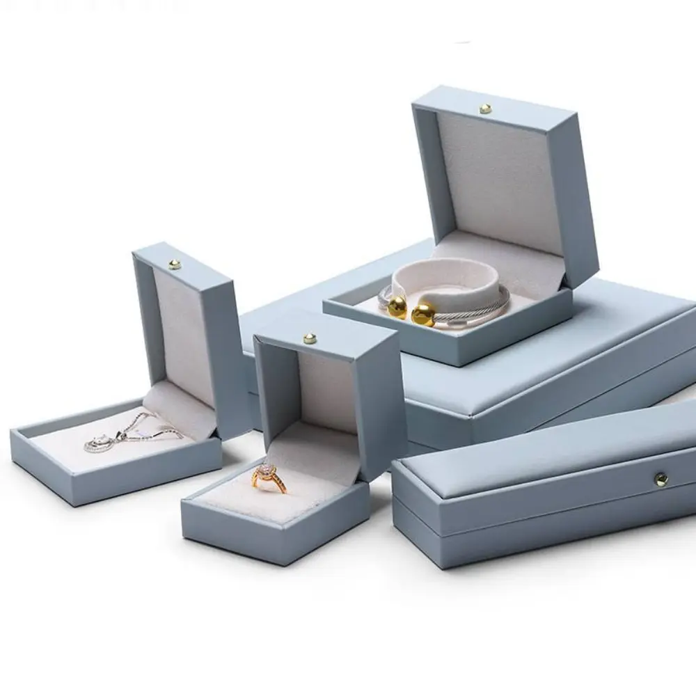 Custom PU Leather Jewelry Gift Box for Premium Packaging - Image 2