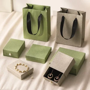 Custom Color Drawer Paper Jewelry Box Set for Scalable Brand Packaging - Image 3