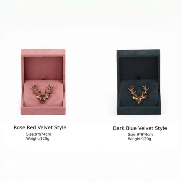 Custom Velvet Necklace Box for Elegant Jewelry Packaging