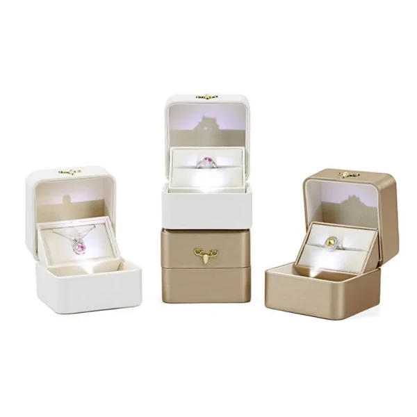 LED Pendant Necklace Box for Illuminated Jewelry Display