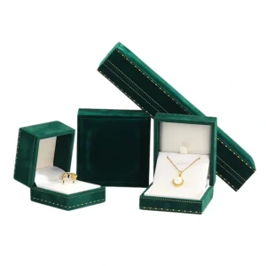 LED Velvet Jewelry Box Set for Illuminated Jewelry Display - Image 1