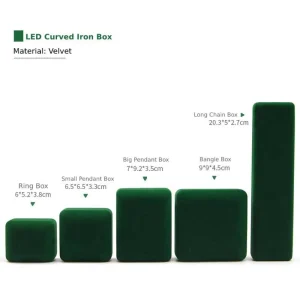 Luxurious LED Velvet Jewelry Box with Custom Logo - Image 4