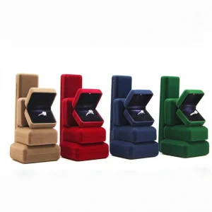 Luxurious LED Velvet Jewelry Box with Custom Logo - Image 2