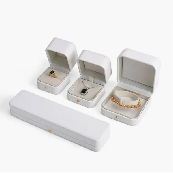 Luxury PU Leather Jewelry Box Set Crafted for Premium Brand Presentation