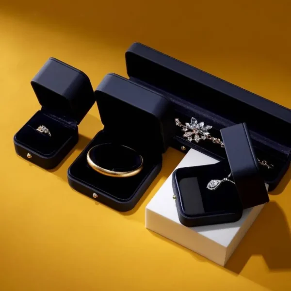 Luxury PU Leather Jewelry Box Set Crafted for Premium Brand Presentation