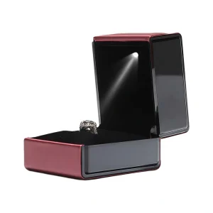 Luxury Plastic Ring Box for Elegant Jewelry Packaging - Image 1