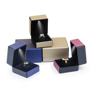 Luxury Plastic Ring Box for Elegant Jewelry Packaging - Image 2
