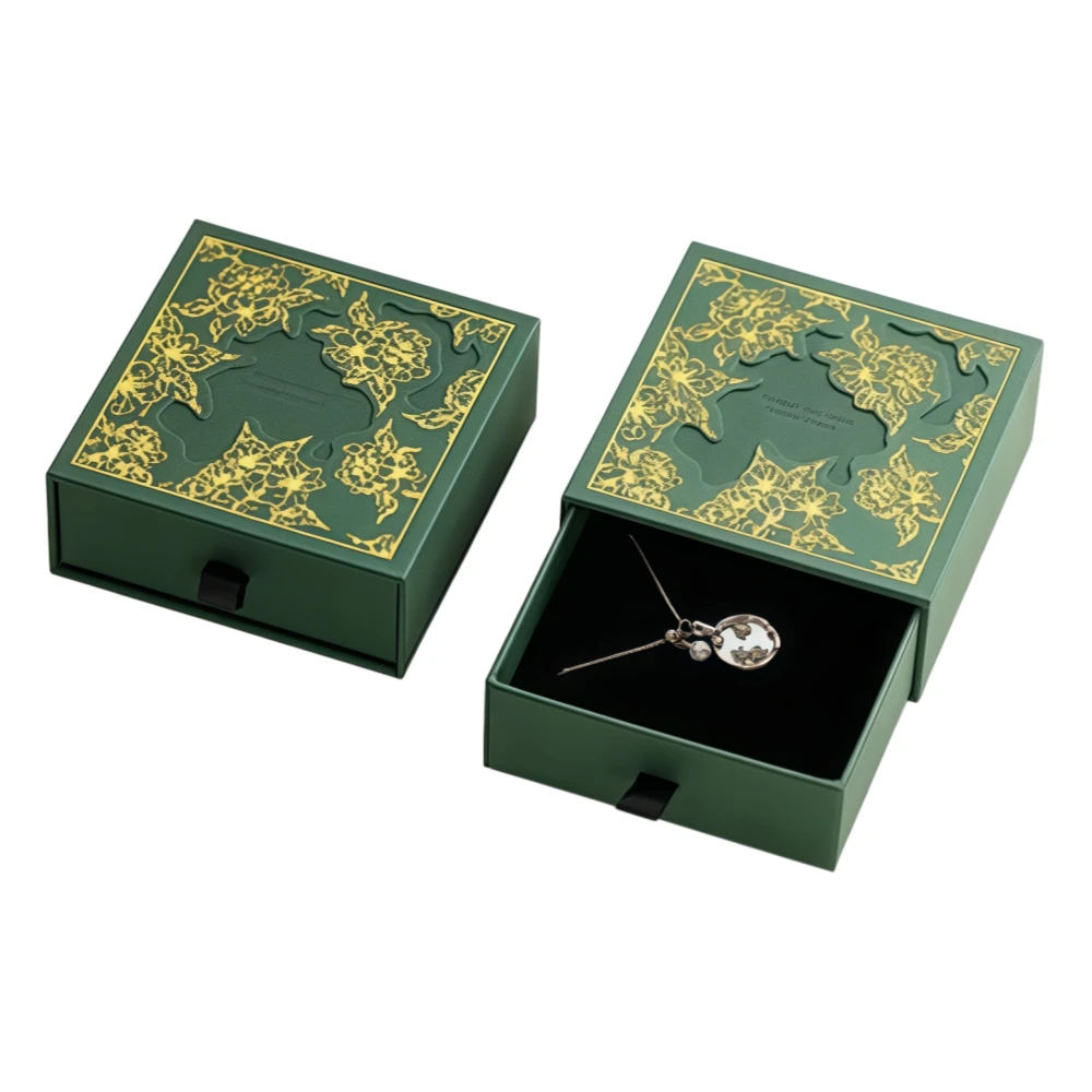 Creative Cut-Out Drawer Pendant Box for Eye-Catching Jewelry Packaging - Image 1