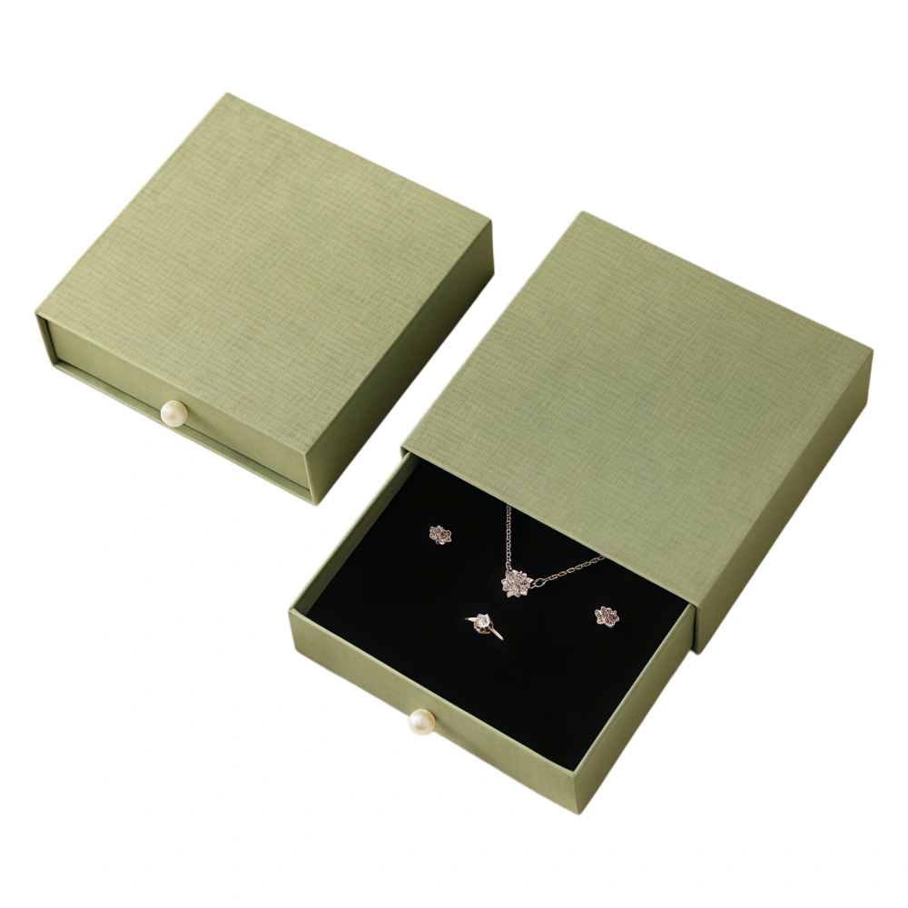 ⁦Custom Paper Drawer Pendant Box for Premium Jewelry Packaging⁩ - الصورة ⁦1⁩