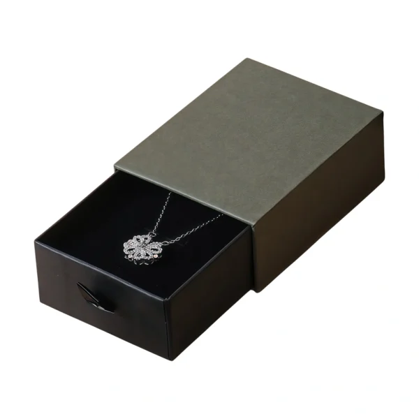Elegant Drawer Paper Pendant Box for Premium Jewelry Packaging