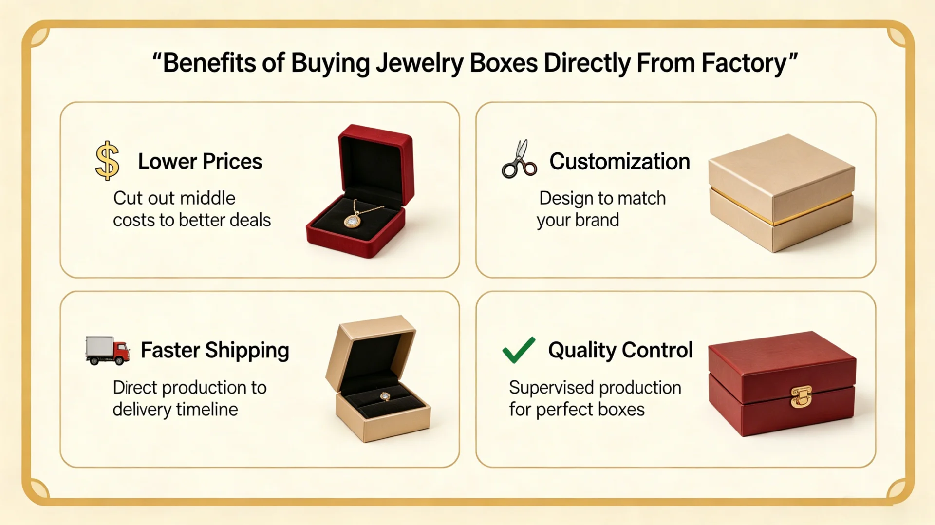 Benefits of Buying Jewelry Boxes Direct From Factory