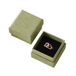 Custom Paper Lid Ring Box for Elegant Jewelry Presentation - 이미지 1