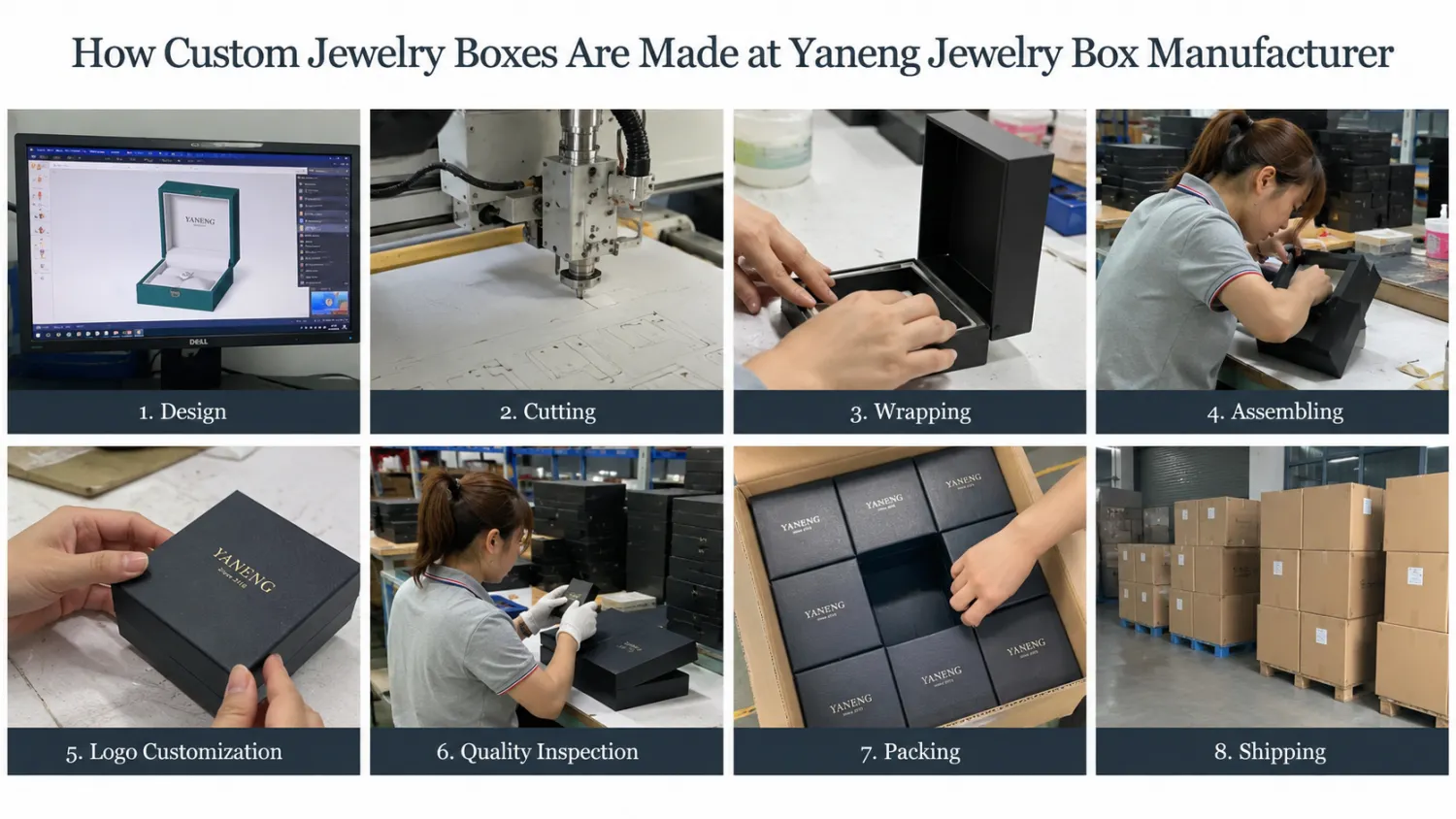 ow Custom Jewelry Boxes Are Made at Yaneng Jewelry Box Manufacturer