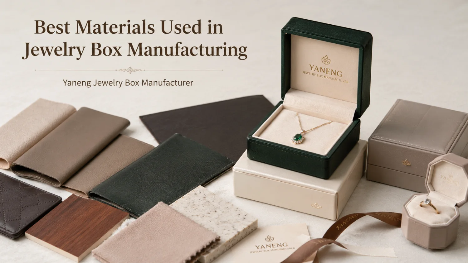 Best Materials Used in Jewelry Box Manufacturing